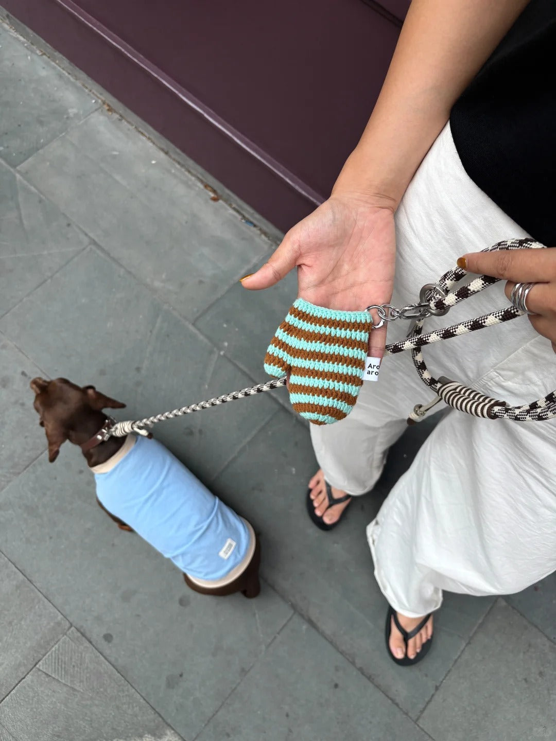 Around Around handmade mitten poop dispensers