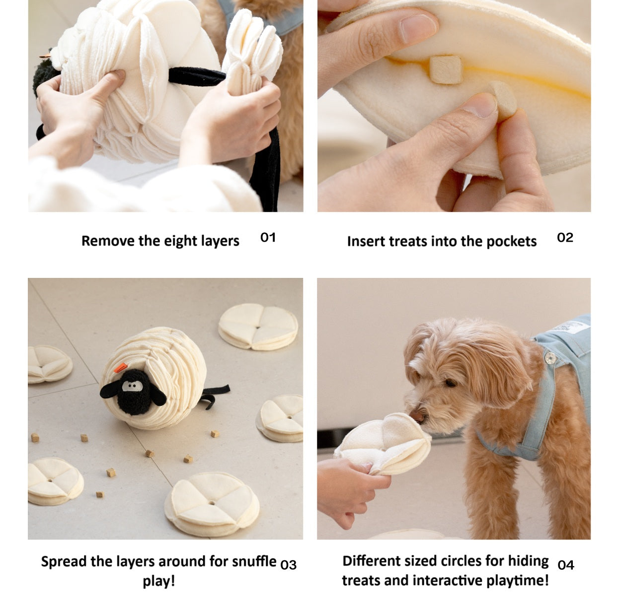 Mewoofun Lamb Snuffle Toy