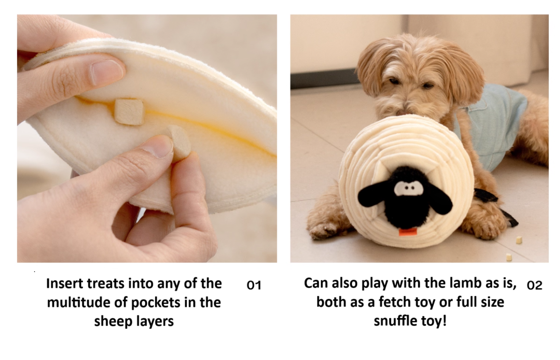 Mewoofun Lamb Snuffle Toy