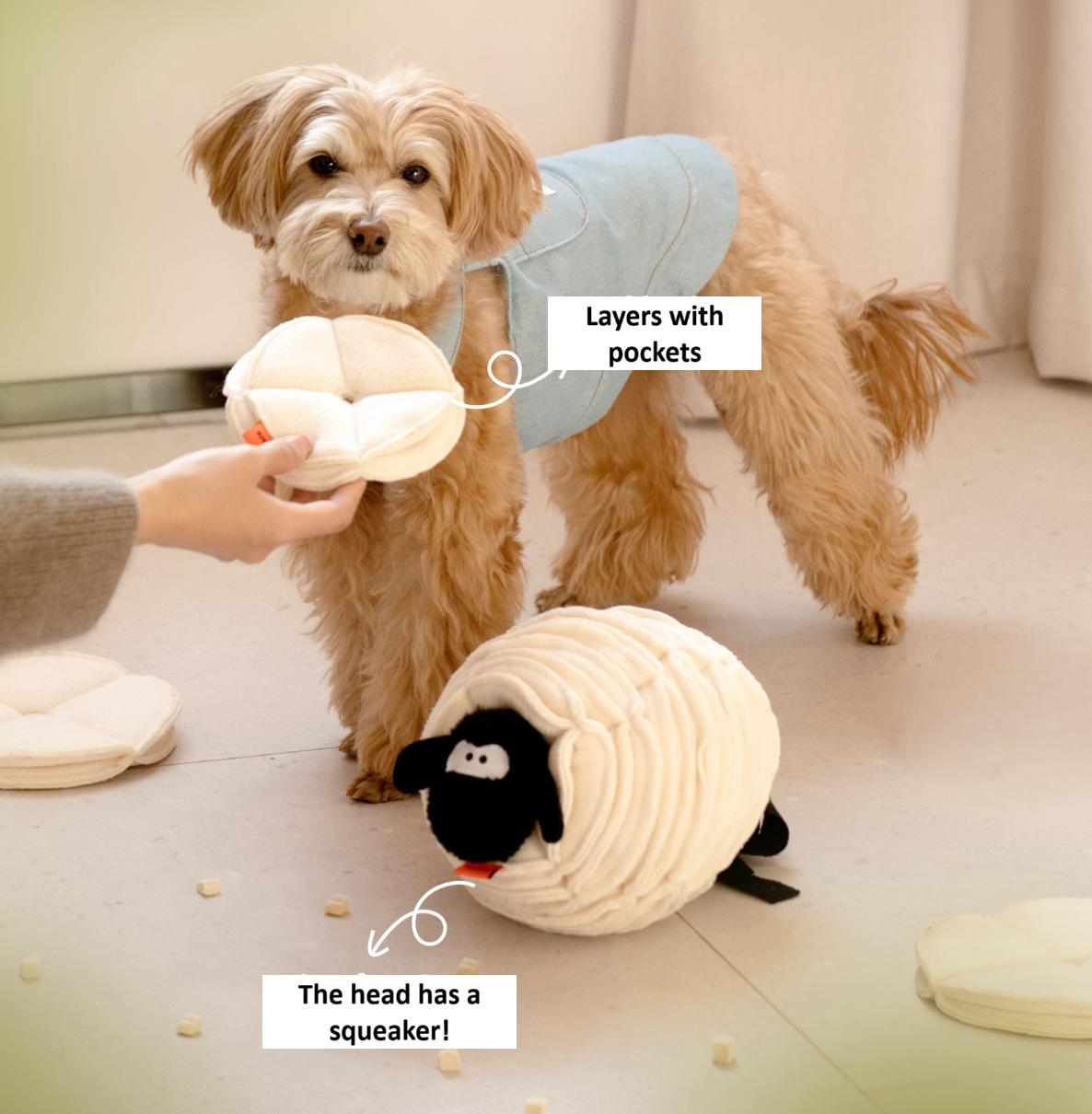 Mewoofun Lamb Snuffle Toy