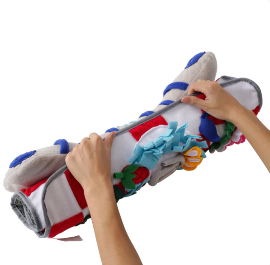 LuftPets Red Bone Snuffle Mat