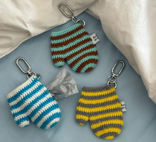 Around Around handmade mitten poop dispensers