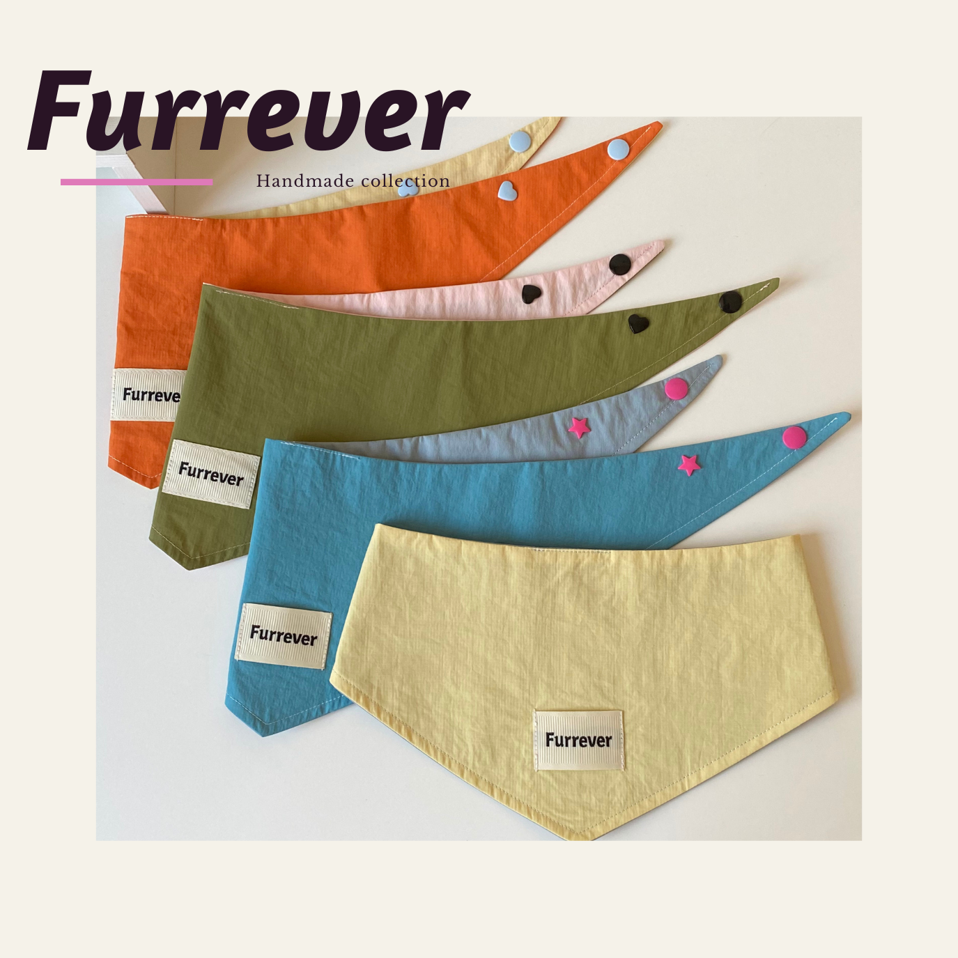 Furrever Handmade Summer Camping Bandanas and Hats