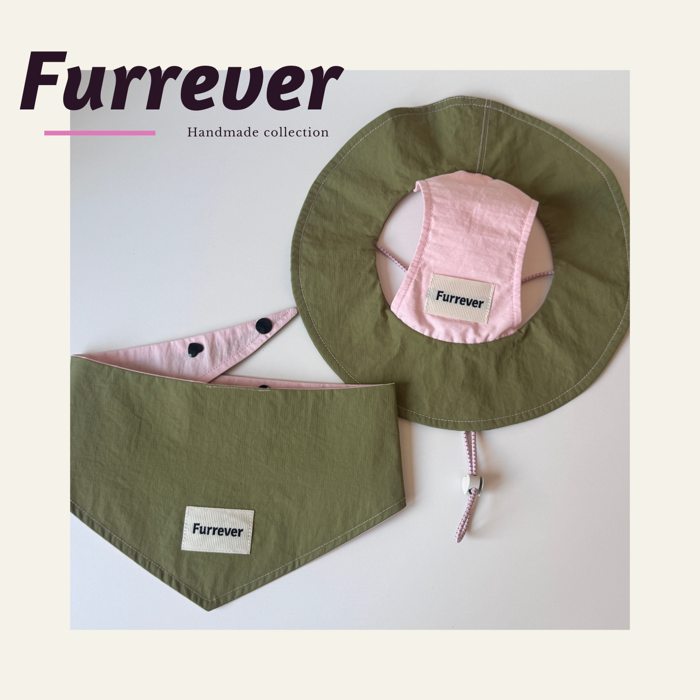 Furrever Handmade Summer Camping Bandanas and Hats