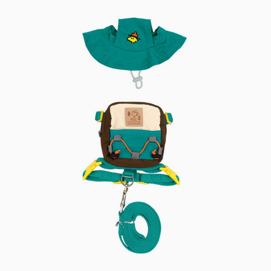 Luckytail Peanuts Adventure 2Way Backpack Harness Set