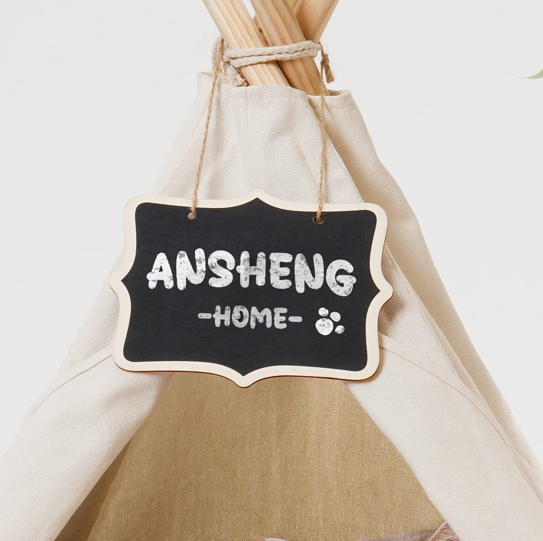 Mewoofun Cat Scratching Post/ Teepee Bed Combo