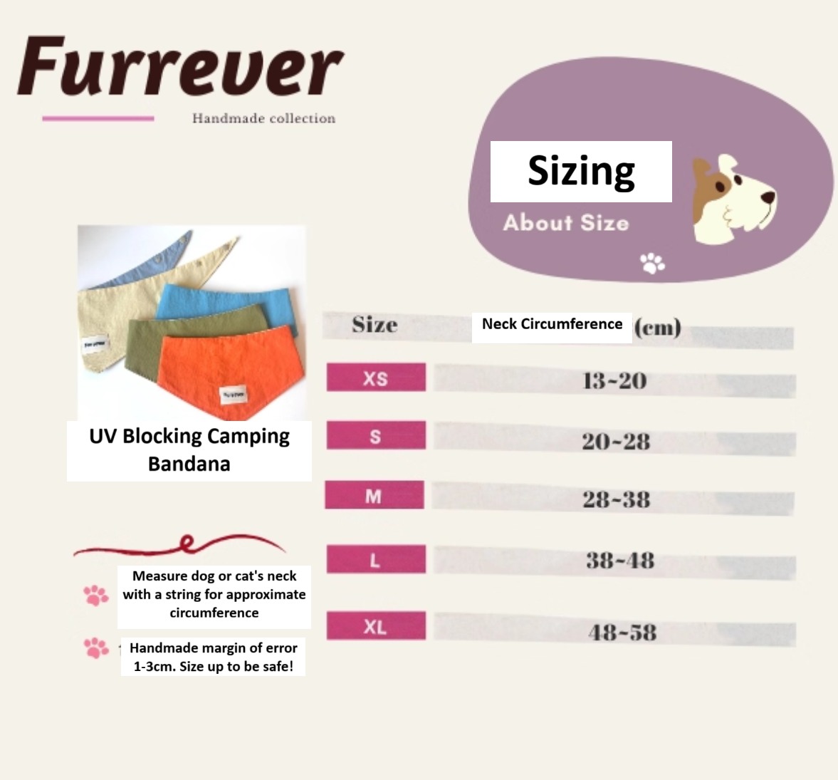 Furrever Handmade Summer Camping Bandanas and Hats