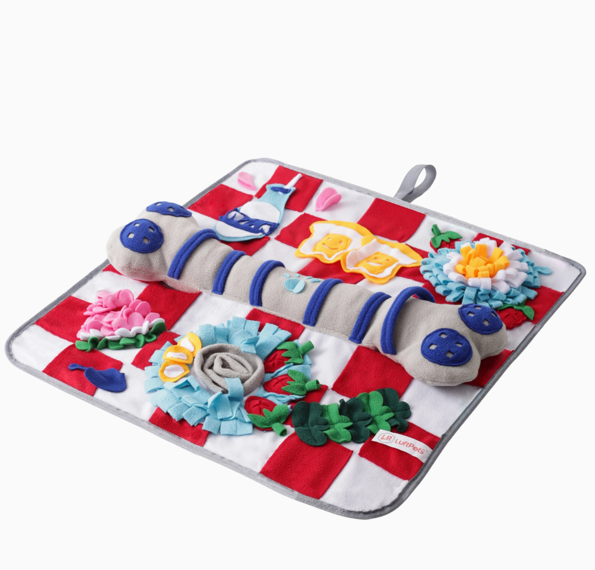 LuftPets Red Bone Snuffle Mat